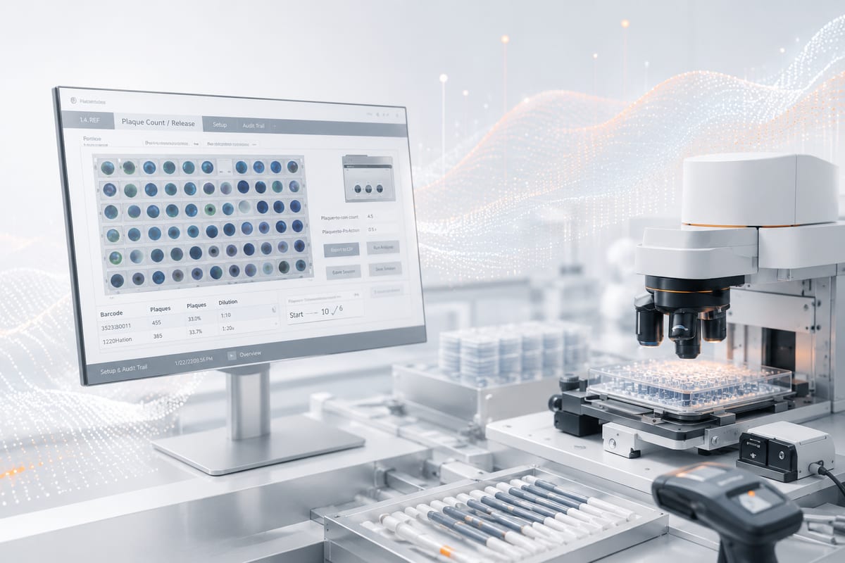 Modernizing a regulated vaccine plaque-counting system under 21 CFR Part 11